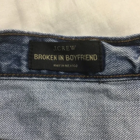 J.Crew Broken In Boyfriend Denim Jean Shorts Medium Wash, Size 30 - Picture 6 of 12